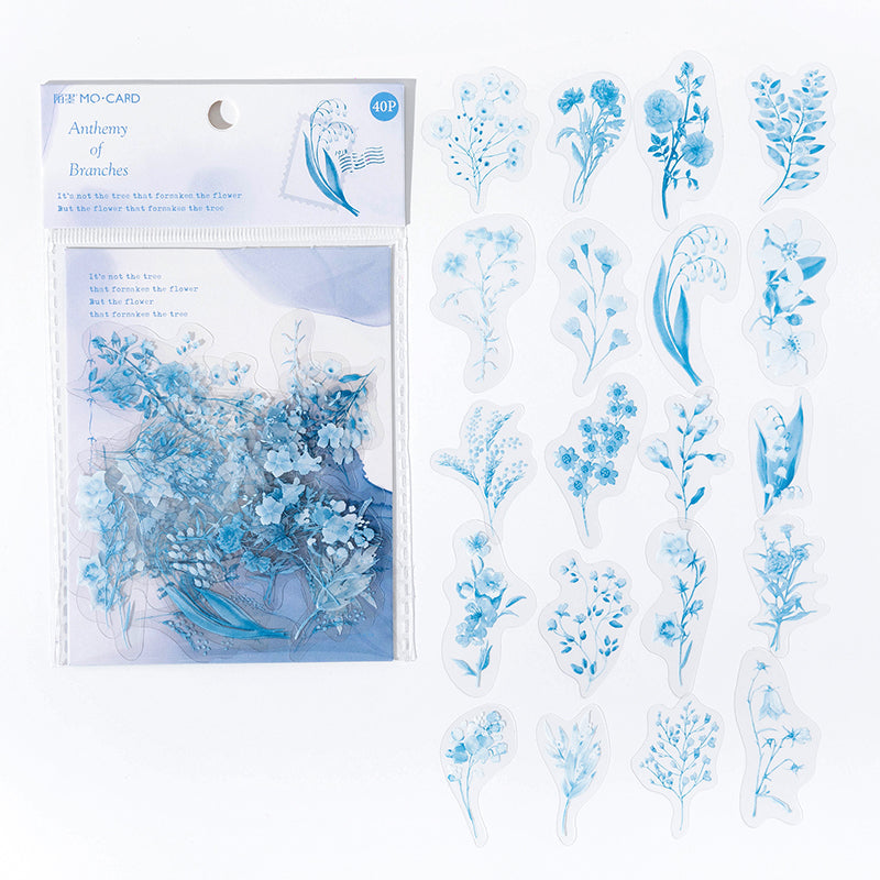 Flower and Plant Stickers 40PCS