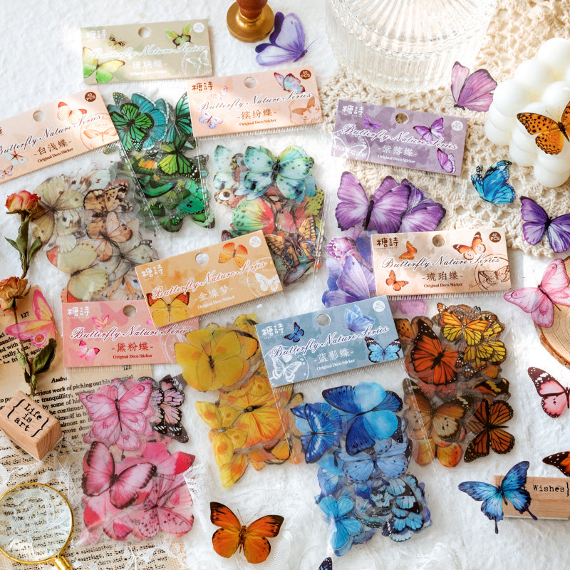 Vintage Butterfly Sticker