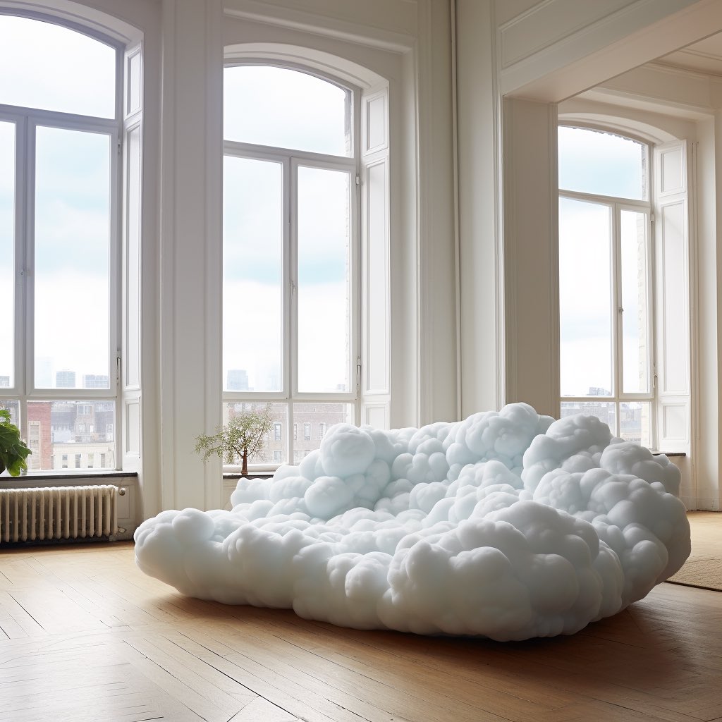 Embrace Serenity with the Cloud Couch: Inspired by the Softness of Clouds