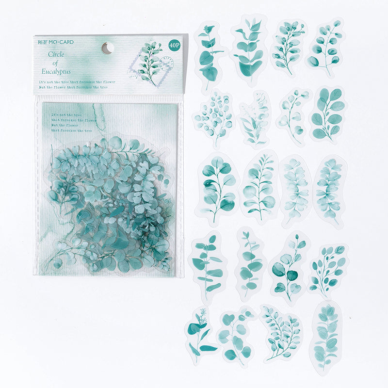 Flower and Plant Stickers 40PCS