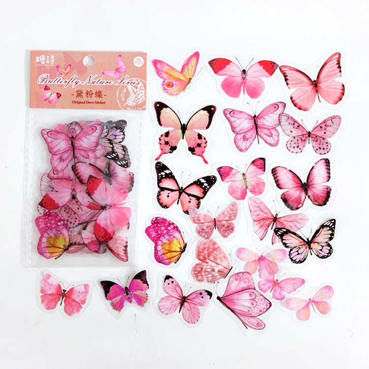 Vintage Butterfly Sticker