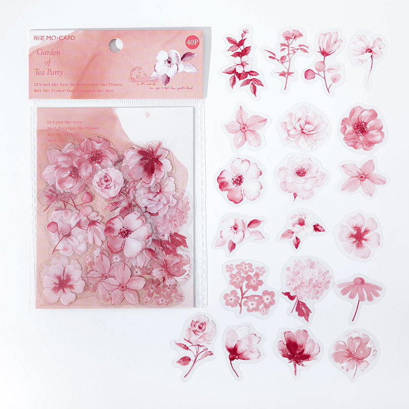 Flower and Plant Stickers 40PCS